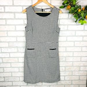LIZ CLAIBORNE Hoodstooth Sleeveless Dress Size 10